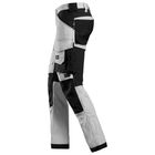 Spodnie robocze Snickers AllroundWork 6341, biało-czarne