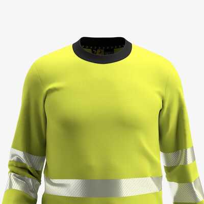 Bluza robocza polarowa ostrzegawcza Hi-Vis Safety Jogger SCUTI 012547, żółta