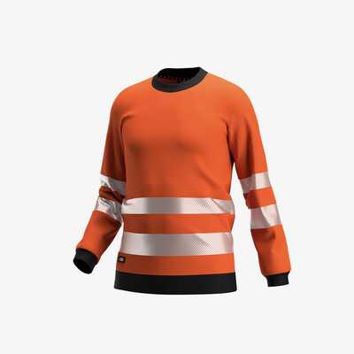 Bluza robocza polarowa ostrzegawcza Hi-Vis Safety Jogger SCUTI 012552, pomarańczowa