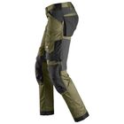 Spodnie robocze Snickers AllroundWork 6341, zielono-czarne