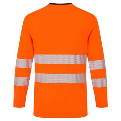 Koszulka ostrzegawcza z długim rękawem Portwest DX416 pomarańczowy/czarny