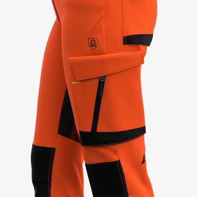 Spodnie robocze damskie Safety Jogger SCUTI SCUHVTROW-489 011921, neonowy pomarańczowo-czarny