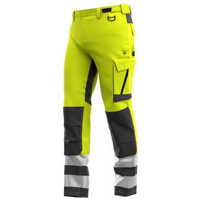 Spodnie robocze ostrzegawcze Safety Jogger Scuti SCUHVTROM, neonowe żółte/ciemnoszare