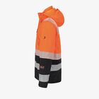 Kurtka zimowa ostrzegawcza Safety Jogger Scuti Hi-Vis SCUHVWJACM, neonowa pomarańczowa/czarna