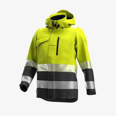 Kurtka robocza zimowa ostrzegawcza męska Safety Jogger Scuti Hi-Vis SCUHVWJACM-334 011835, żółto-ciemnoszara