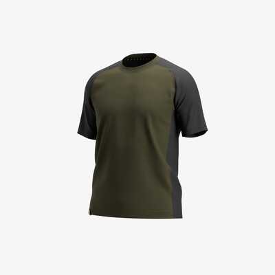 Koszulka robocza termoaktywna T-shirt męski Safety Jogger OAK 011689, khaki-ciemnoszara