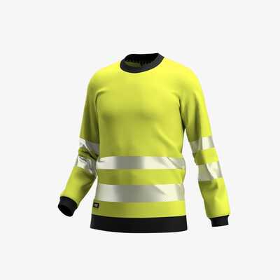 Bluza robocza polarowa ostrzegawcza Hi-Vis Safety Jogger SCUTI 012547, żółta