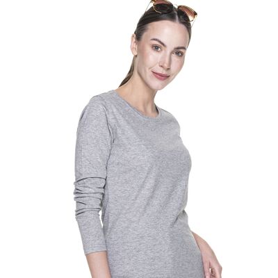 Koszulka robocza damska z długim rękawem Promostars K Ladies Voyage 21403, jasnoszara