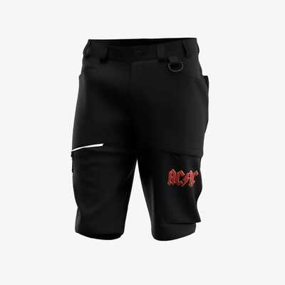 Szorty robocze AC/DC Safety Jogger 012818 ACOAKSHORT-112, czarno-czerwone