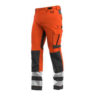 Spodnie robocze ostrzegawcze Safety Jogger Scuti SCUHVTROM, neonowe pomarańczowe/ciemnoszare