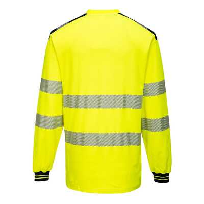 Koszulka ostrzegawcza z długim rękawem Portwest PW3 T185 żółty/czarny