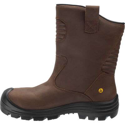 Trzewiki robocze skórzane Safety Jogger Mayon S3S SR SC LG ESD HI CI FO HRO, brązowe