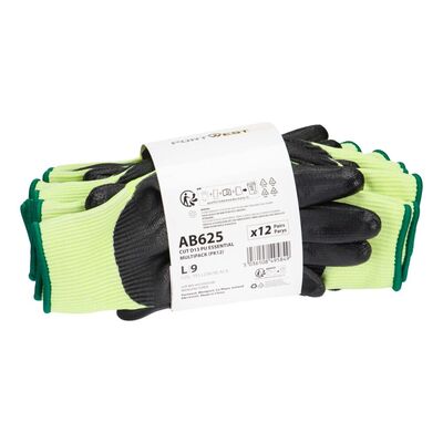 Rękawice robocze antyprzecięciowe Portwest AB625 D13 PU Essential, 12 par w opakowaniu