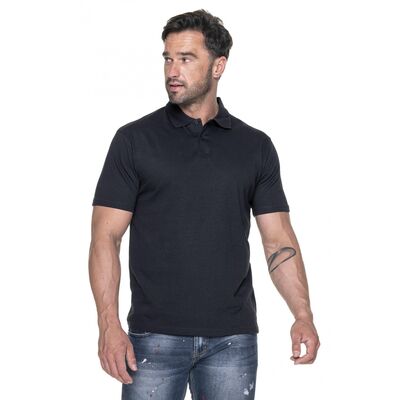 Koszulka męska polo Geffer 400 49000, czarna