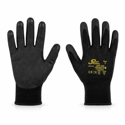 Rękawice robocze Ampri Solid Safety Tough Winter Dots do pracy w niskich temperaturach