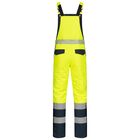 Ogrodniczki robocze ocieplane Nitras 7581 Motion Tex Viz, neonowo żółte