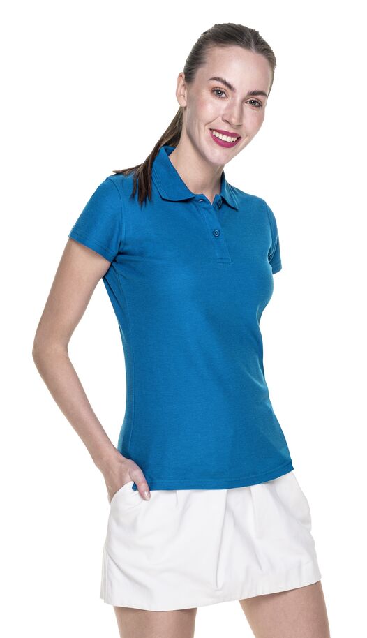 Koszulka damska polo Promostars Ladies' Cotton 42195, niebieska