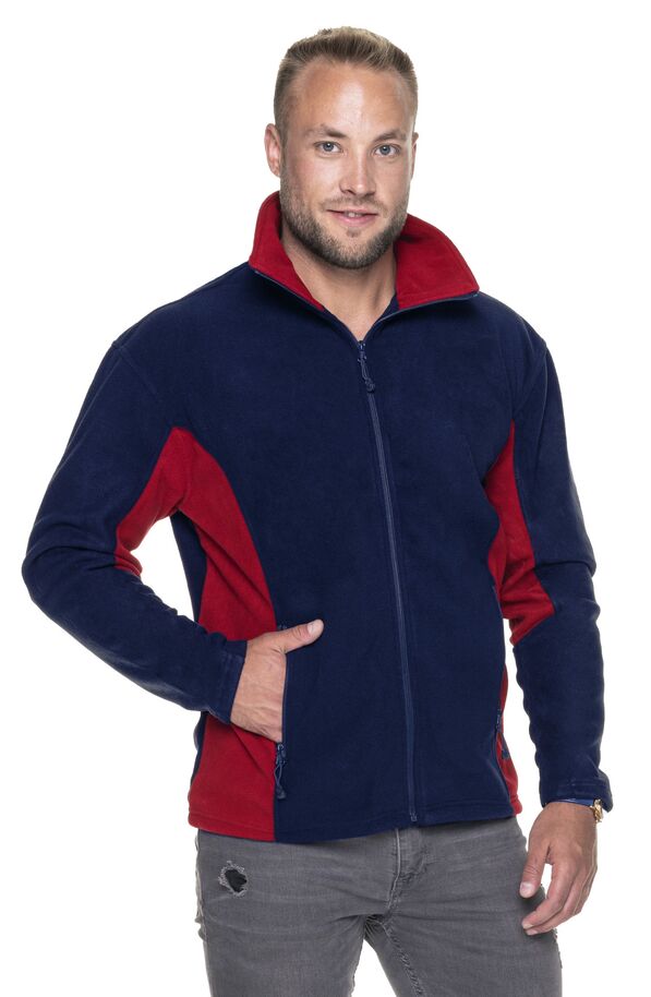 Bluza robocza Promostars Swing 68001, granatowo-czerwona