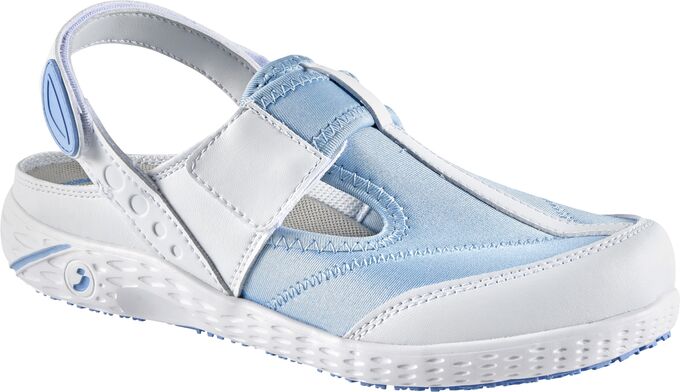 Sandały medyczne Safety Jogger Aliza OB ESD A SRC E, biało-niebieskie