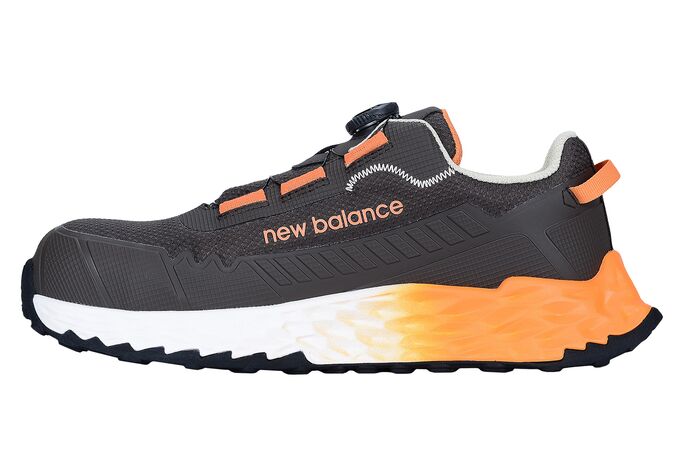 Buty robocze New Balance Cremorne BOA 2E, S3L ESD HRO FO SC SR, brązowo-pomarańczowe