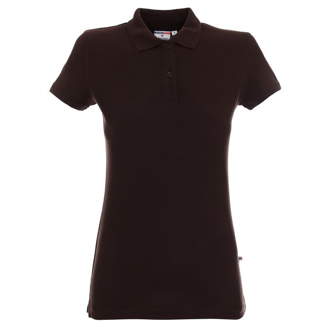 Koszulka damska polo Promostars Ladies' Cotton 42195, ciemnobrązowa