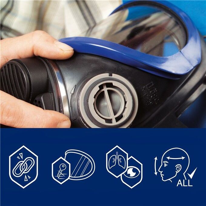 Maska pełnotwarzowa Drager X-plore 5500 EPDM PC (R55270) z wizjerem z poliwęglanu