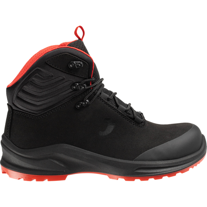 Trzewiki robocze Safety Jogger Modulo S3S MID SR SC ESD CI FO, czarno-czerwone