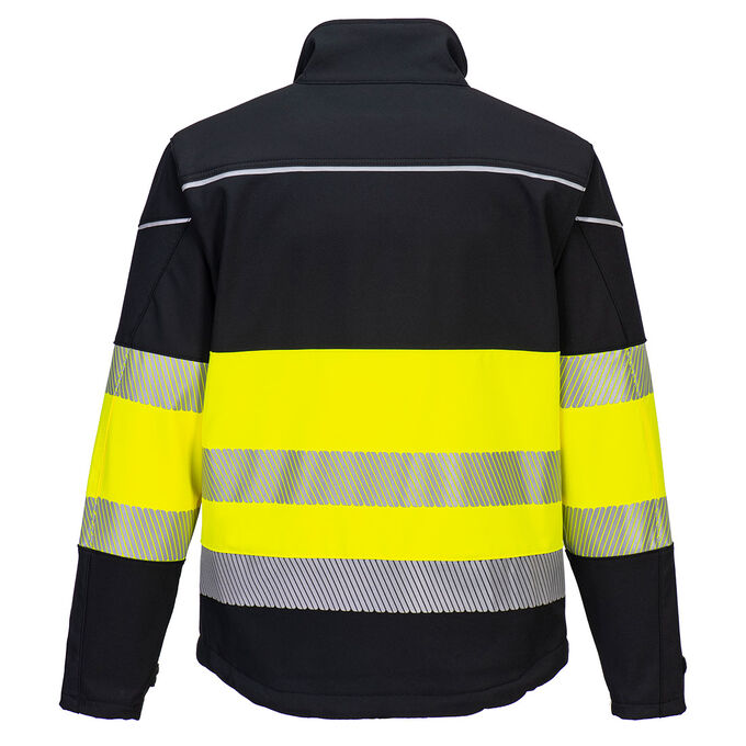 Kurtka robocza ostrzegawcza Portwest PW375, czarna/neonowa żółta