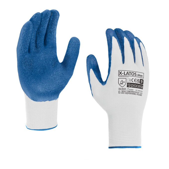 Rękawice robocze montażowe Procera X-Latos Blue