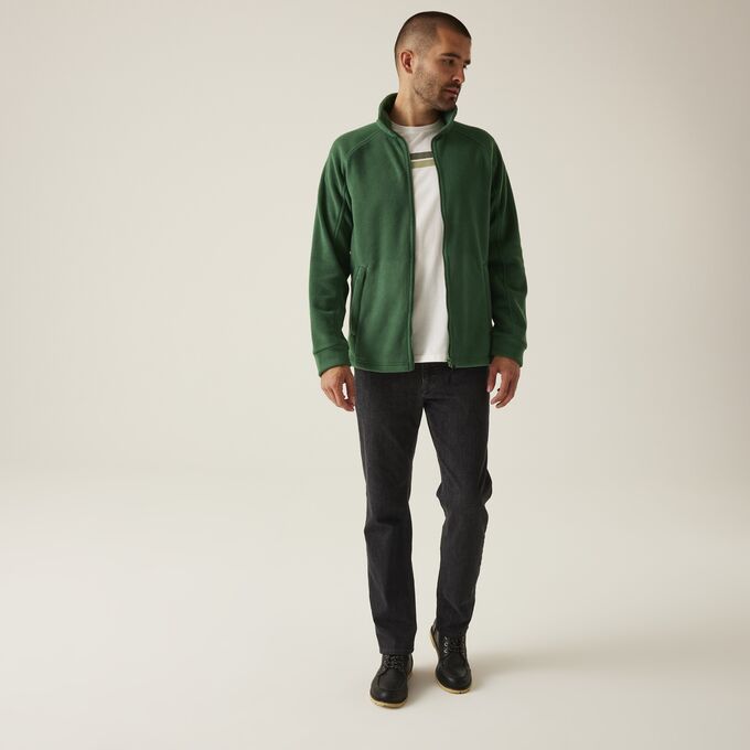 Polar męski Regatta Thor III Fleece TRF532, butelkowa zieleń
