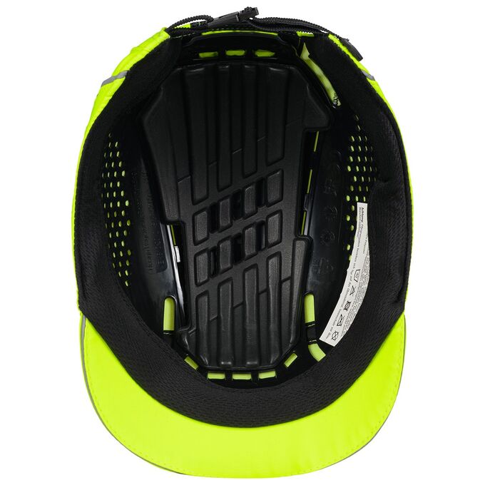 Czapka antyskalpowa Nitras Safety Lite Shield Pro 9551, neonowy żółty