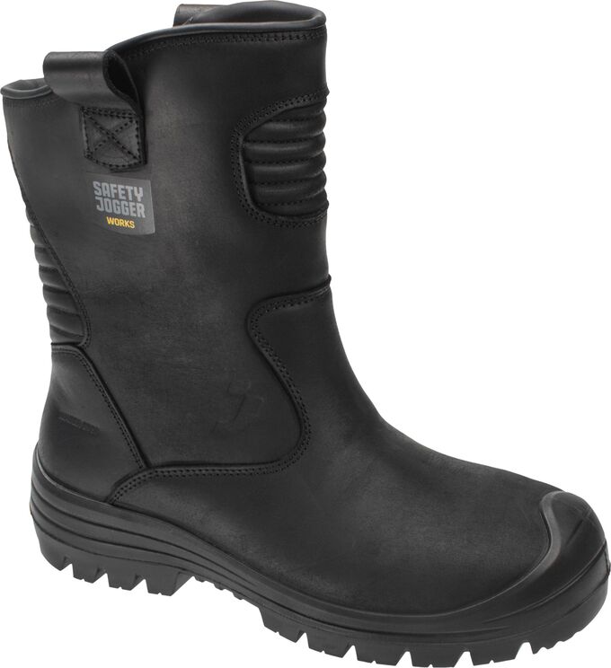 Trzewiki robocze skórzane Safety Jogger Mayon S3S SR SC LG ESD HI CI FO HRO, czarne
