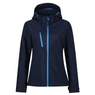 Kurtka damska softshell Regatta Venturer TRA702, granatowo-niebieska