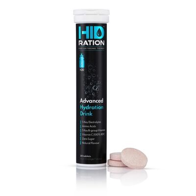 Hipotonik HID-Ration, witaminy, elektrolity, aminokwasy, bez cukru, tuba 20 tabletek