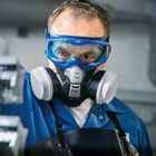 Zestaw do prac z chemikaliami Drager X-plore 3300 + filtry A1B1E1K1 Hg P3 R D (2 szt) (R57794), rozm. M