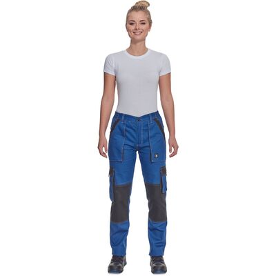 Spodnie robocze damskie monterskie Cerva MAX SUMMER LADY 3520076, niebiesko-czarne