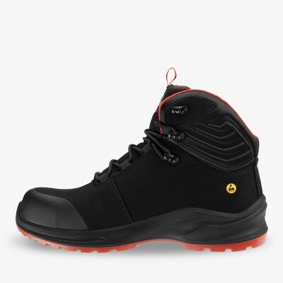 Trzewiki robocze Safety Jogger Modulo S3S MID SR SC ESD CI FO, czarno-czerwone