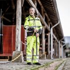 Spodnie robocze przeciwdeszczowe Nitras Motion Tex Viz Plus 7585, neonowo żółte