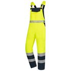 Ogrodniczki robocze ocieplane Nitras 7581 Motion Tex Viz, neonowo żółte